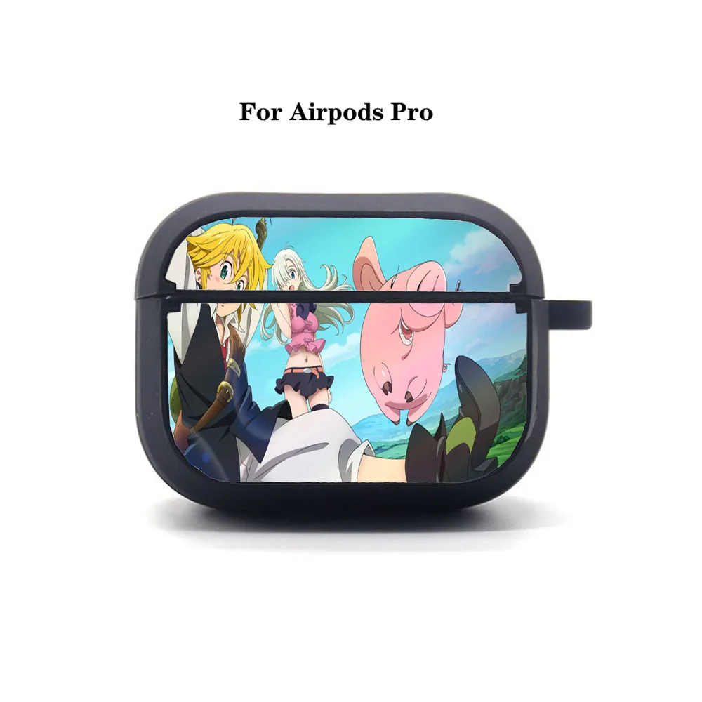 

Anime The Seven Deadly Sins AirPods Pro case Cover Apple AirPods Pro Earphone Soft Silicone Bluetooth Protective Earphone Case
