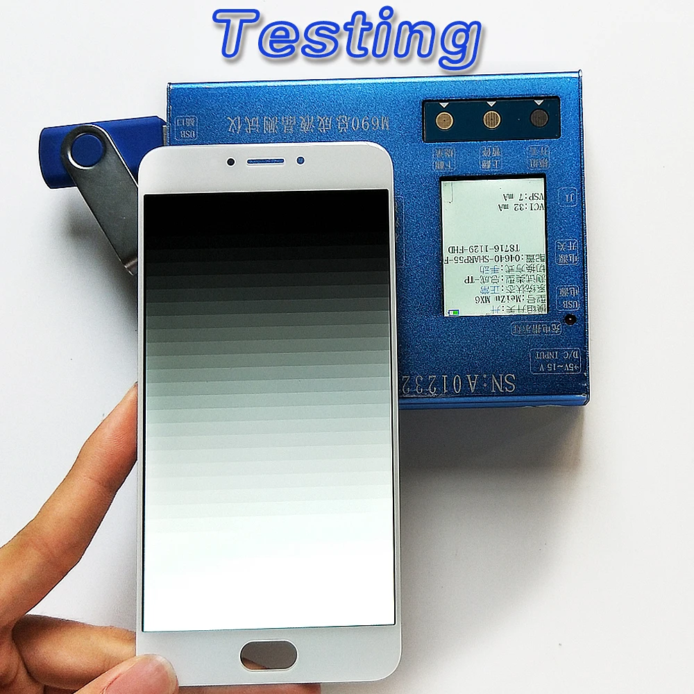 Дисплей Deal Team 5.5 дюймов для Meizu MX6 1920*1080 с сенсорным экраном, цифровой сборкой и рамкой, в комплекте с бесплатными инструментами и закаленным стеклом.