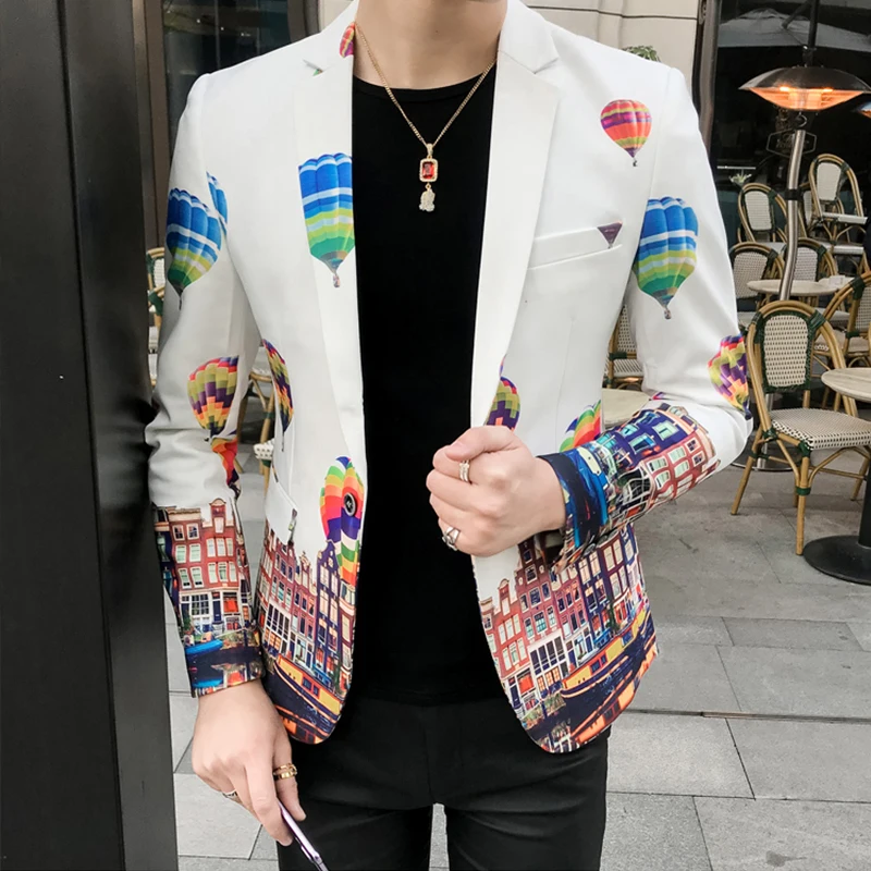 Мужской Блейзер смокинг приталенный для свадебной вечеринки роскошный пиджак