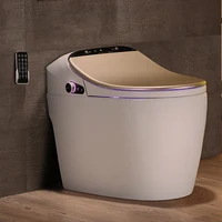 Intelligent Voice Toilet Without Water Pressure Limit  Instant Heating Household Automatic Flip Electric Toilet 68*42*57 CM