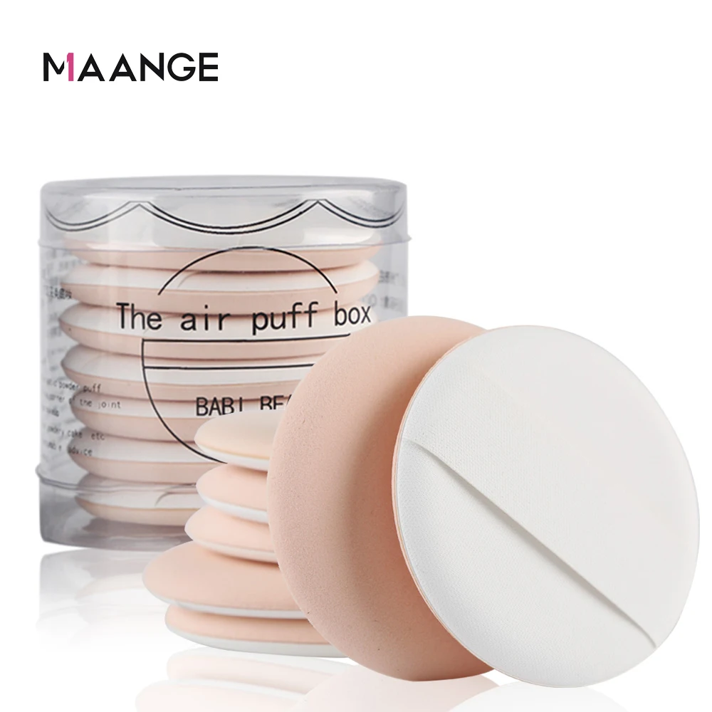 MAANGE 7 шт. круглая кушон для макияжа спонж сухое влажное двойное использование