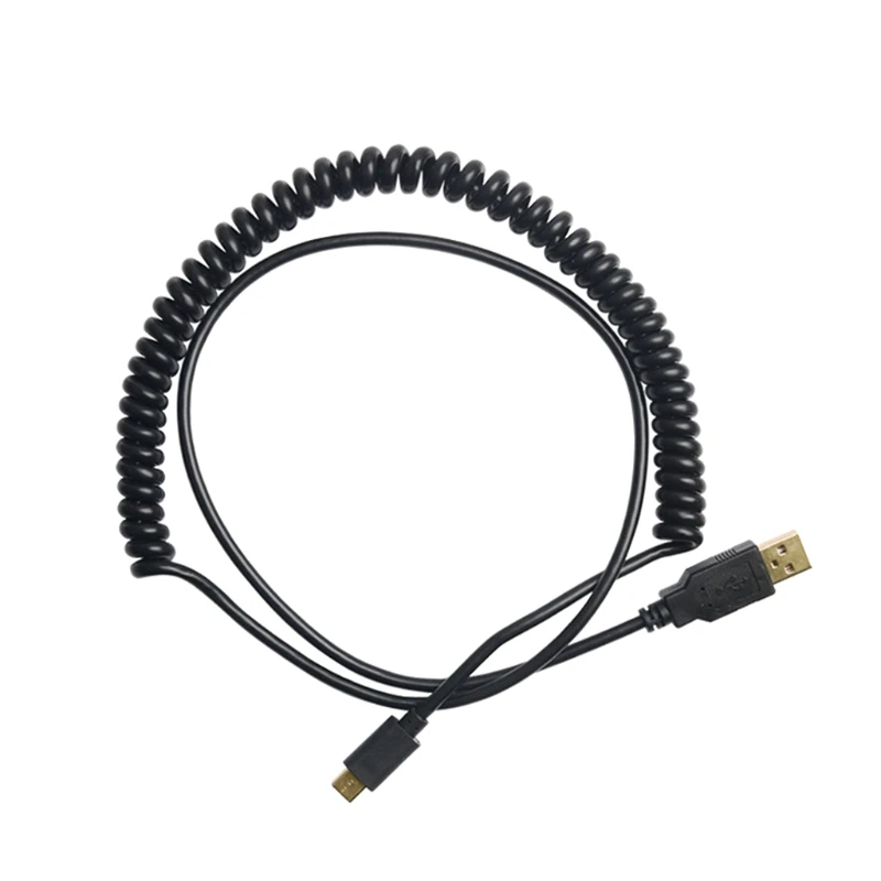 Creative Spiral Mechanical Keyboard Type-C Cable Wire Coiled USB Soft for Detachable Digital Spare Parts LX0B | Электроника