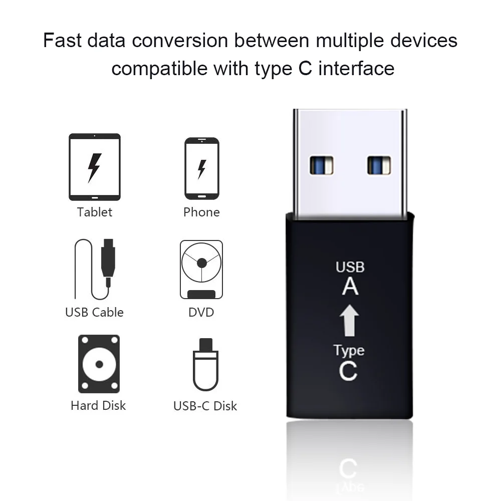Переходник с USB 3 0 на c Otg шт. конвертер Type-C для Samsung S10 S9 S8 Huawei Mate 20 P30 Xiaomi фоторазъем
