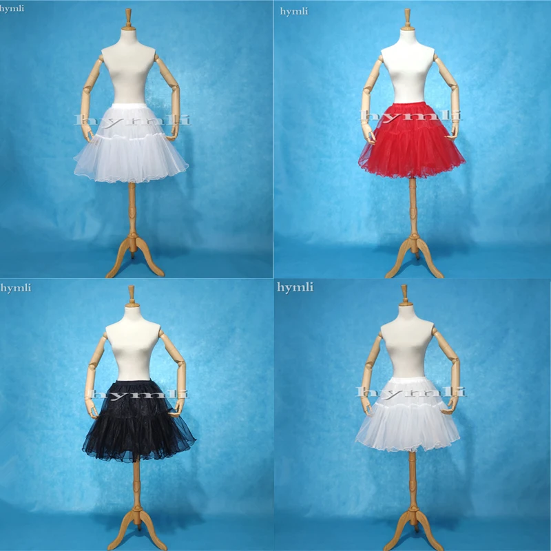 

Real Photos Crystal Yarn Cocktail Prom Party Crinoline Petticoat Slips Skirts TUTU in Stock