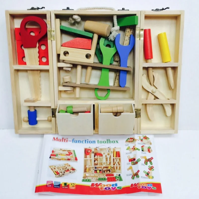 Деревянные инструменты игра DIY портативная ранняя развивающая игрушка