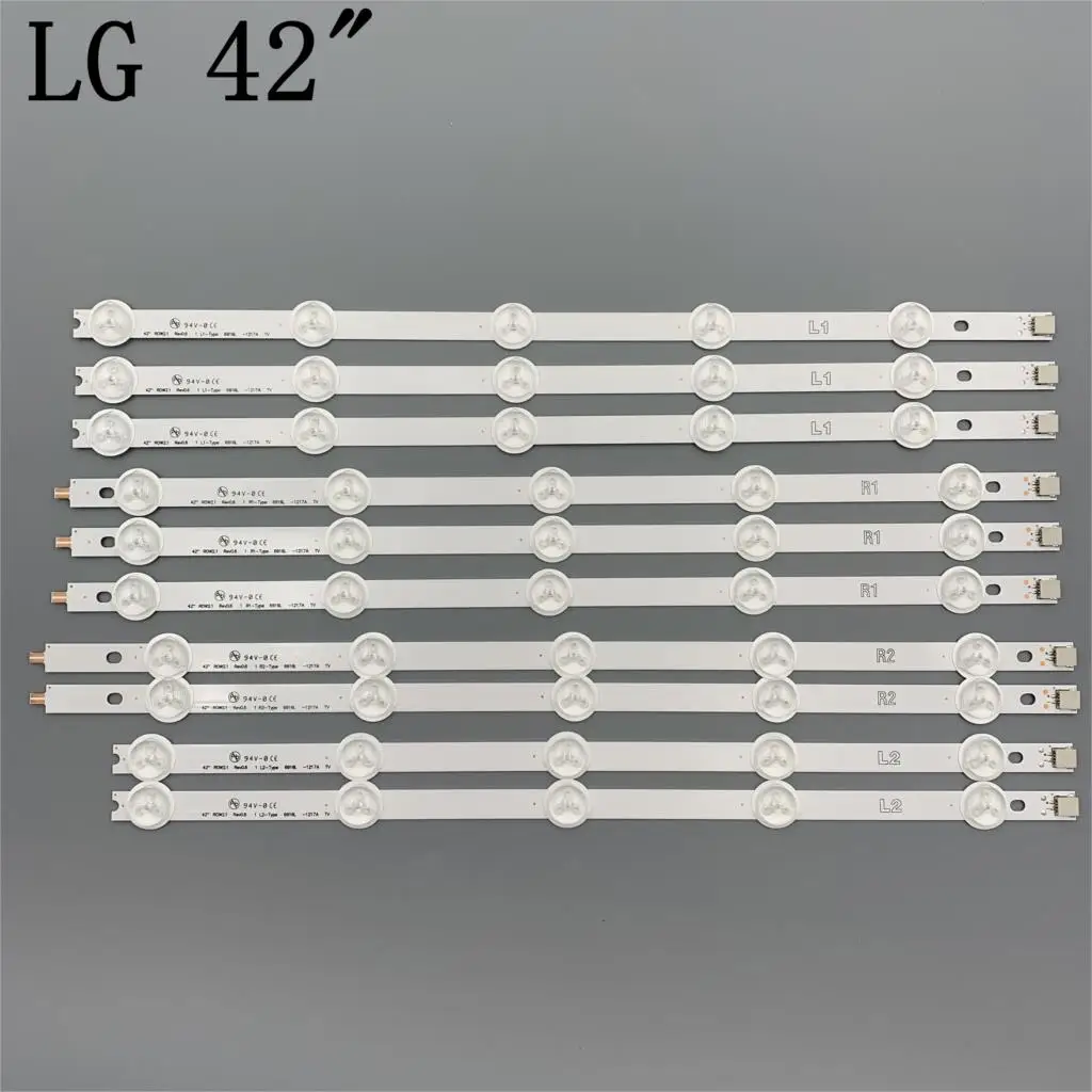 led backlight strip for lg 42inch row2 1 tv 42ln5400 42ln542v 42ln575s 42la615 6916l 1412a 6916l 1413a 6916l 1414a 6916l 1415a free global shipping