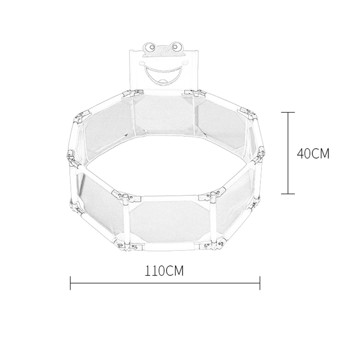 

Baby Game Fence Folding Safety Barrier 0-8 Years Children Playpen Metal Support Oxford Cloth Waterproof Ball Pit Pool Kids Tent