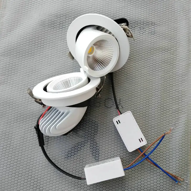 12 шт. светодиодный светильник супер яркий Встраиваемый точечный с регулируемой