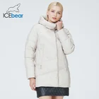 ICEbear 2021 новая зимняя женская куртка с капюшоном с капюшоном женское короткое пальто на металлической молнии женская брендовая одежда GWD21573I
