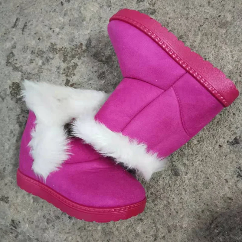 Классические детские плюшевые ботинки для мальчиков и девочек 2020 искусственный