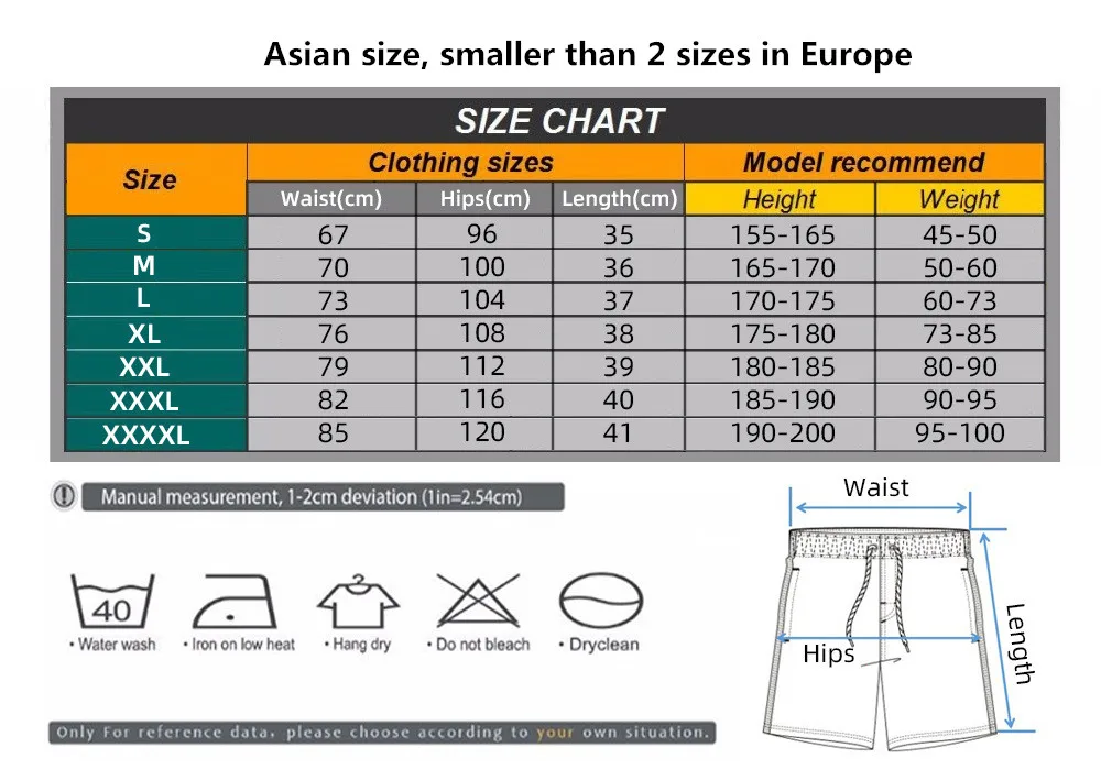 

2021 Summer Mens Casual Shorts Bermuda Beach Shorts Men Oversize Fashion Short Pants Male Brand print Streetwear