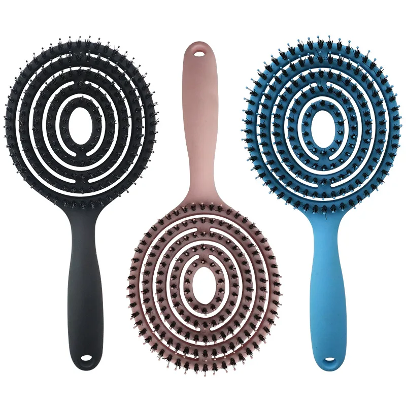 

Hair Brush Scalp Massage Comb Hairbrush Bristle Nylon Women Wet Curly Detangle cepillo pelo For Salon Hairdressing Styling Tools