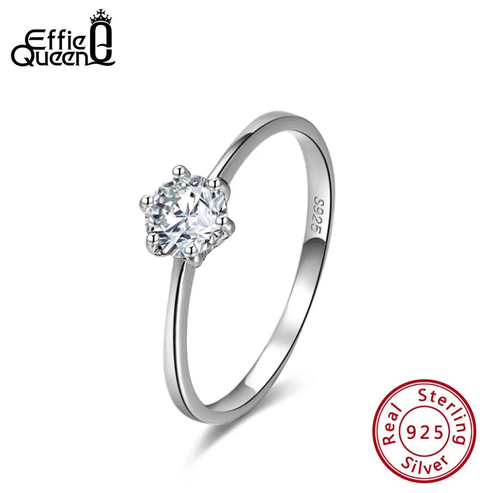 Женское кольцо из серебра 925 пробы с квадратным фианитом|Кольца| |