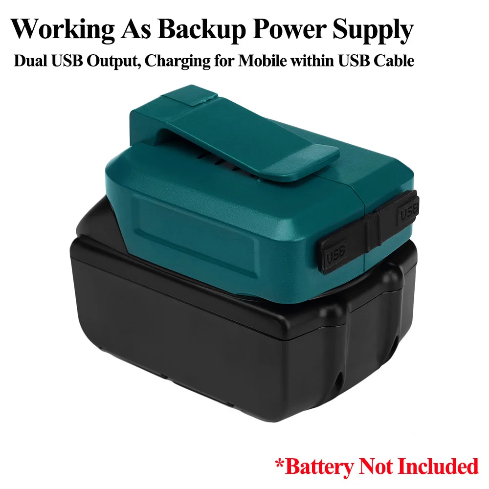 Зарядное устройство с двумя USB-портами ADP05 для Makita беспроводная батарея LXT 14 4 в 18