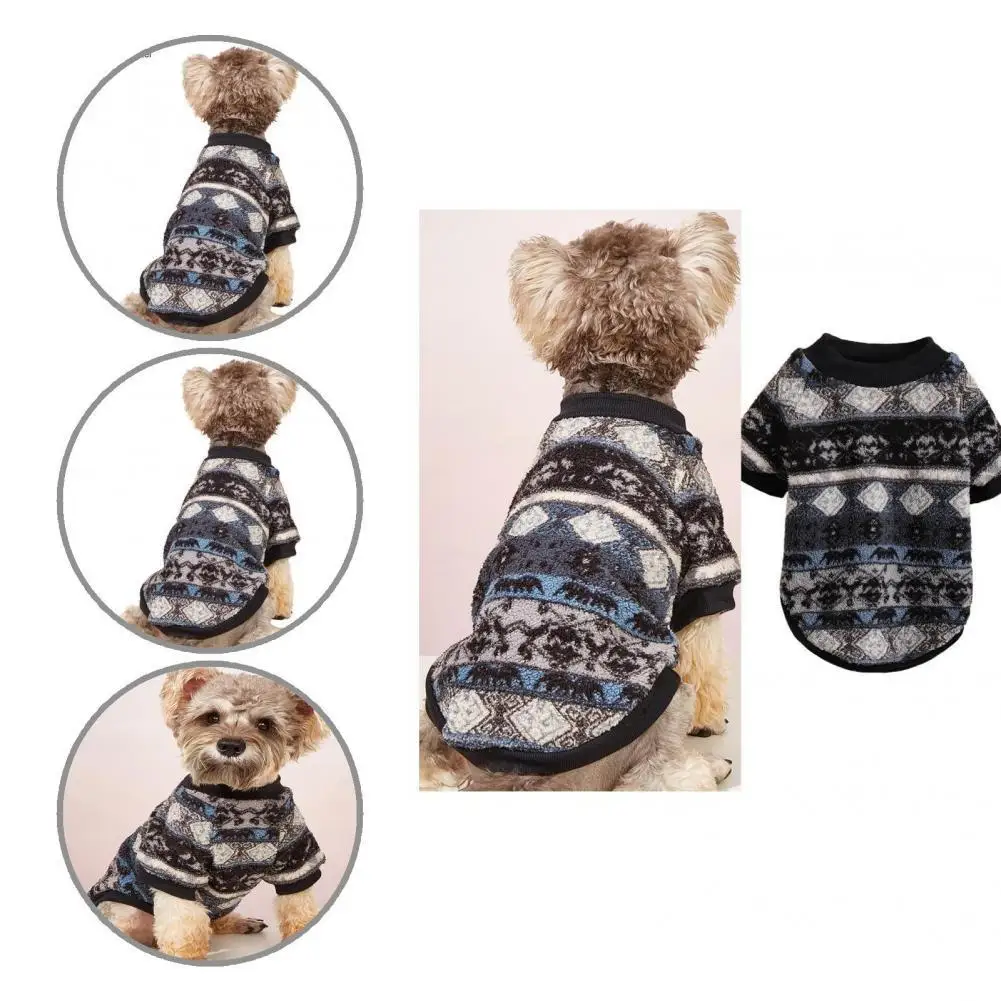 

Eye-catching Attractive Dog 2-Legged Print Belly Coverage Warm Pullover for Autumn