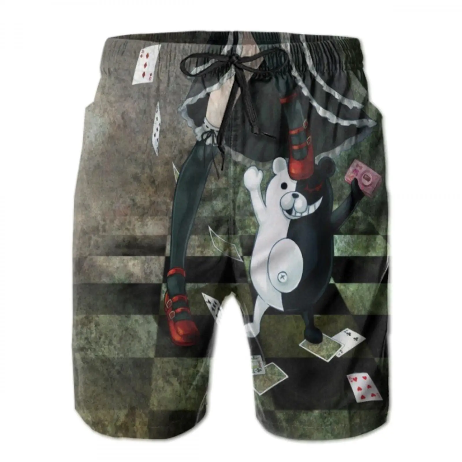 

printing danganronpa oversized beach shorts hip hop adult swimwear panties danganronpa cosplay adult panties outdoor sport pants