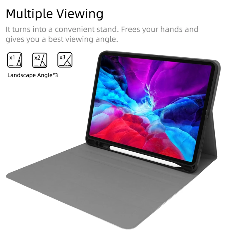 

Wireless Keyboard for iPad Pro 11 Inch 2020 iPad Pro Case + Press Keyboard 2 in 1 Magic Leather Case
