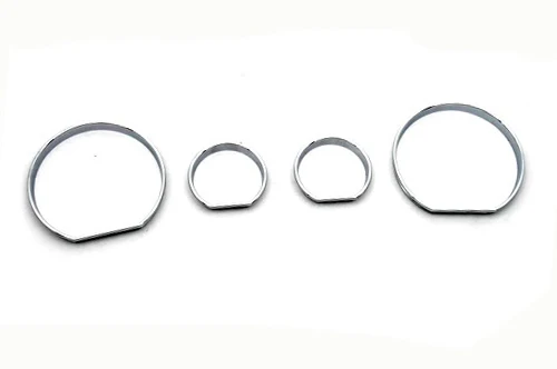 Хромированный набор колец для приборной панели BMW E46 3 серии 1999 2006|gauge rings|chrome dashboard