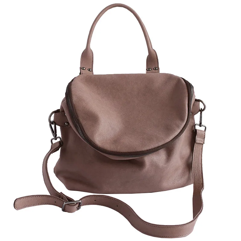 

Vendange fashion women's bag handmade leather shoulder bag casual simple messenger bag 2577