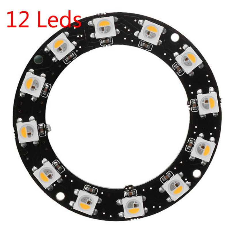 Круглая форма WS2812B SMD5050 RGBW RGBWW 4 в 1 светодиодный светильник чип-плата DC5V шт. 8 12 16 24