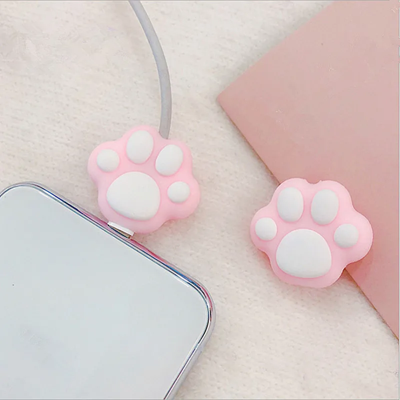 1 шт. держатель кабеля с милыми животными для оригинального Iphone usb кабель