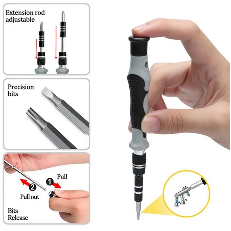 

115 In 1 Tools Box Screwdriver Set Of Screw Driver Bit Multi-Function Precision Mobile Phone Repair Device Hand Tools Torx Hex