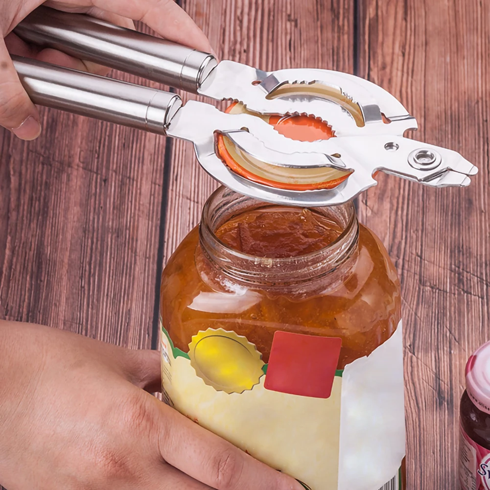 

Multi Purpose Lid Jar Opener Handy Screw Cap Jar Opener Stainless Can Opener