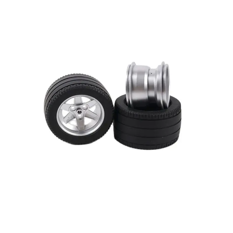 

2pcs /lot technology MOC-46704 Car Truck F1 Wheel 81.8x50mm tire + 62x46mm wheel Compatible 32296 22969 Bricks Blocks Parts Toy