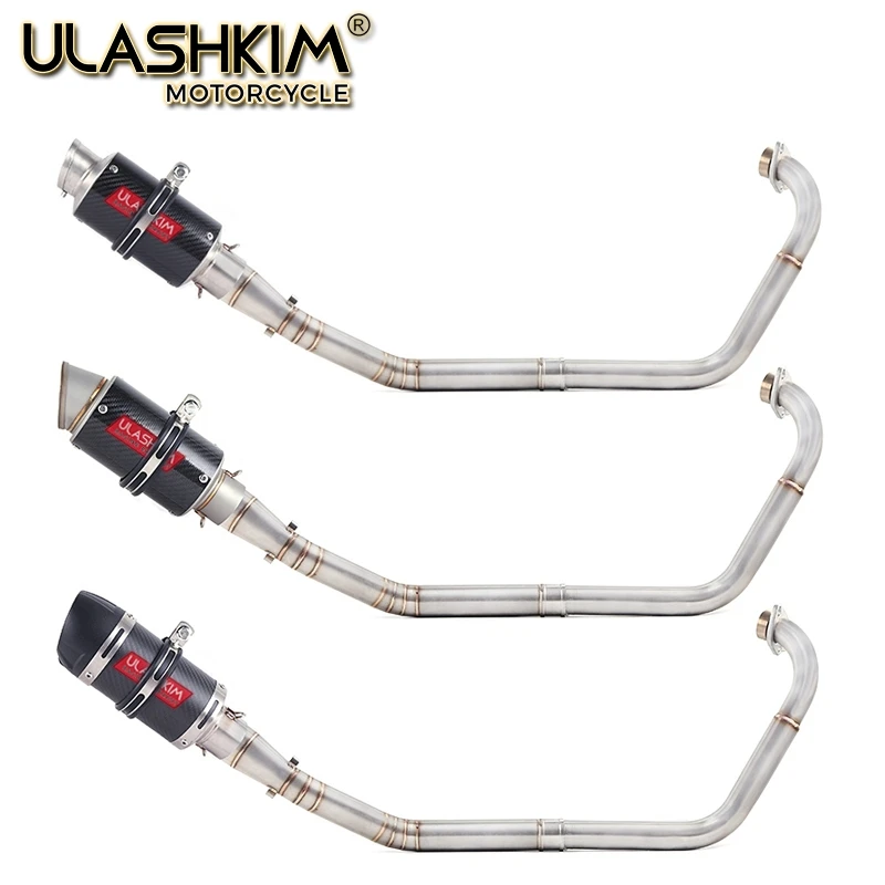 

Motorcycle Full Exhaust Escape System Modifed Middle Link Pipe Slip On For yamaha YZF-R15 R5 MT-15 MT 15 125 V3 R125 2008-2019