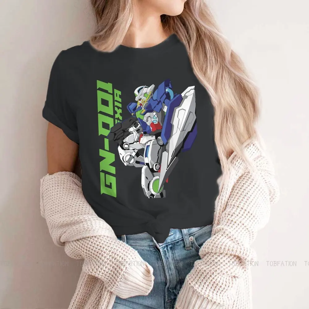 

GN-001 Cute Girls Women T-Shirt MOBILE SUIT GUNDAM Cartoon Japan Anime Comic Harajuku Casual Short Sleeve Vintage Oversized Tops