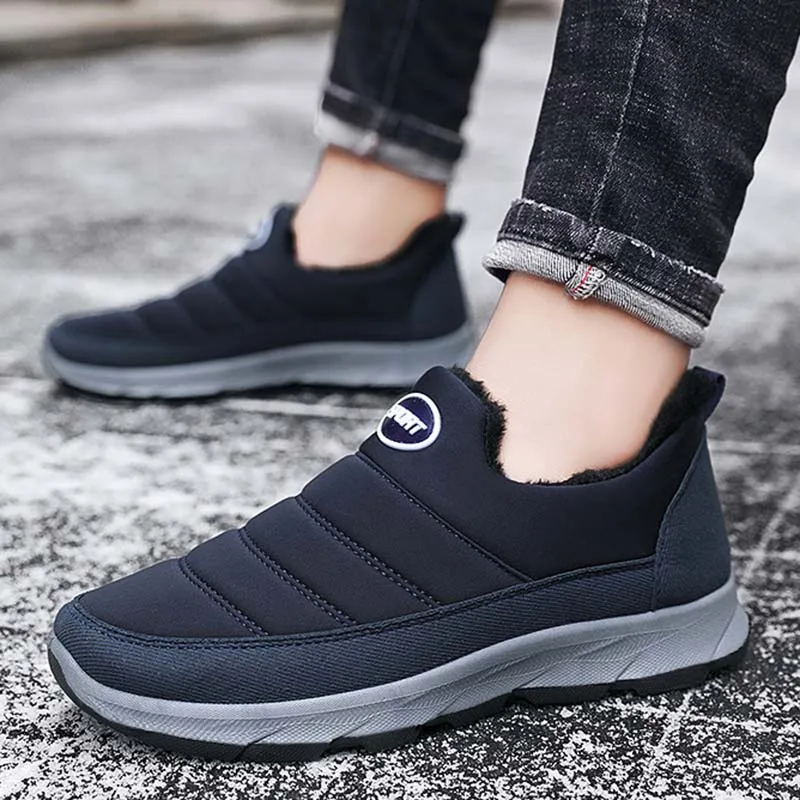 

Winter Men Boots Plush Warm Snow Boots for Men Sneakers Fashion Ankle Man Boots Men Outdoor Shoes botas hombre