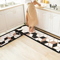 kitchen mat non slip waterproof oil proof floor carpet household leather decoration doormats carpet long rectangle kitchen mat