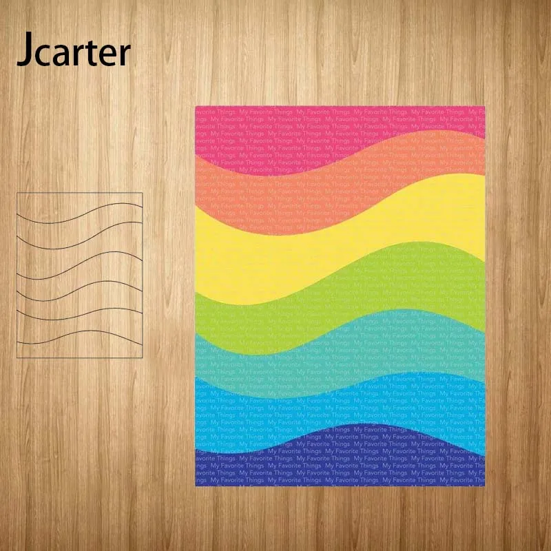 

Rectangle Wavy Lines Metal Cutting Dies Craft Stencil Scrapbooking Handmade Tools Make Album Model Punch Blade Decor Template