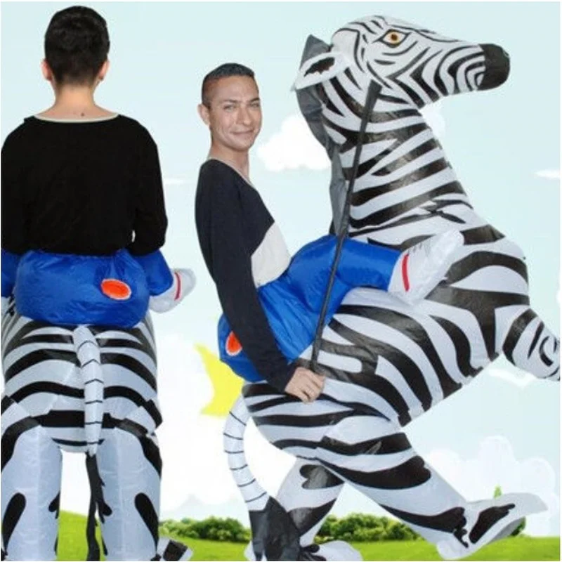 

Надувной костюм талисмана зебры, вечерние костюмы для костюмированной игры, одежда, реклама, карнавал, Хэллоуин, Пасхальный фестиваль для в...