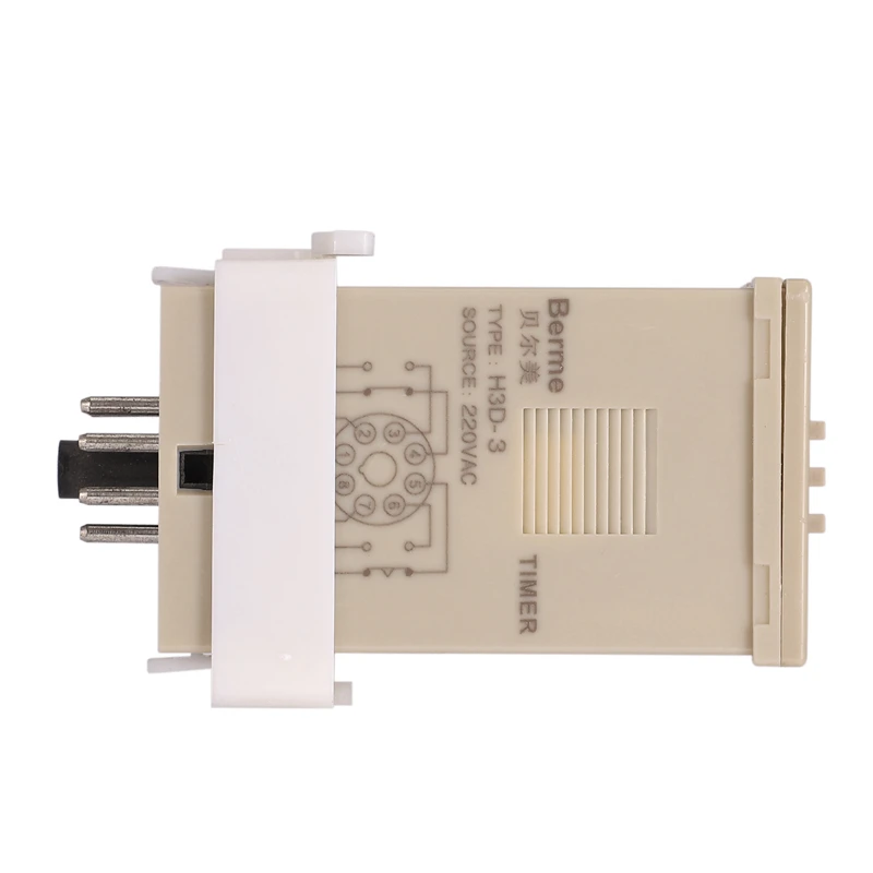 H3D-3 AC220V Digital LED Delay Time Relay Timer Control Switch 999 SEC 8-Pin Flame-Retardant PVC Shell | Инструменты