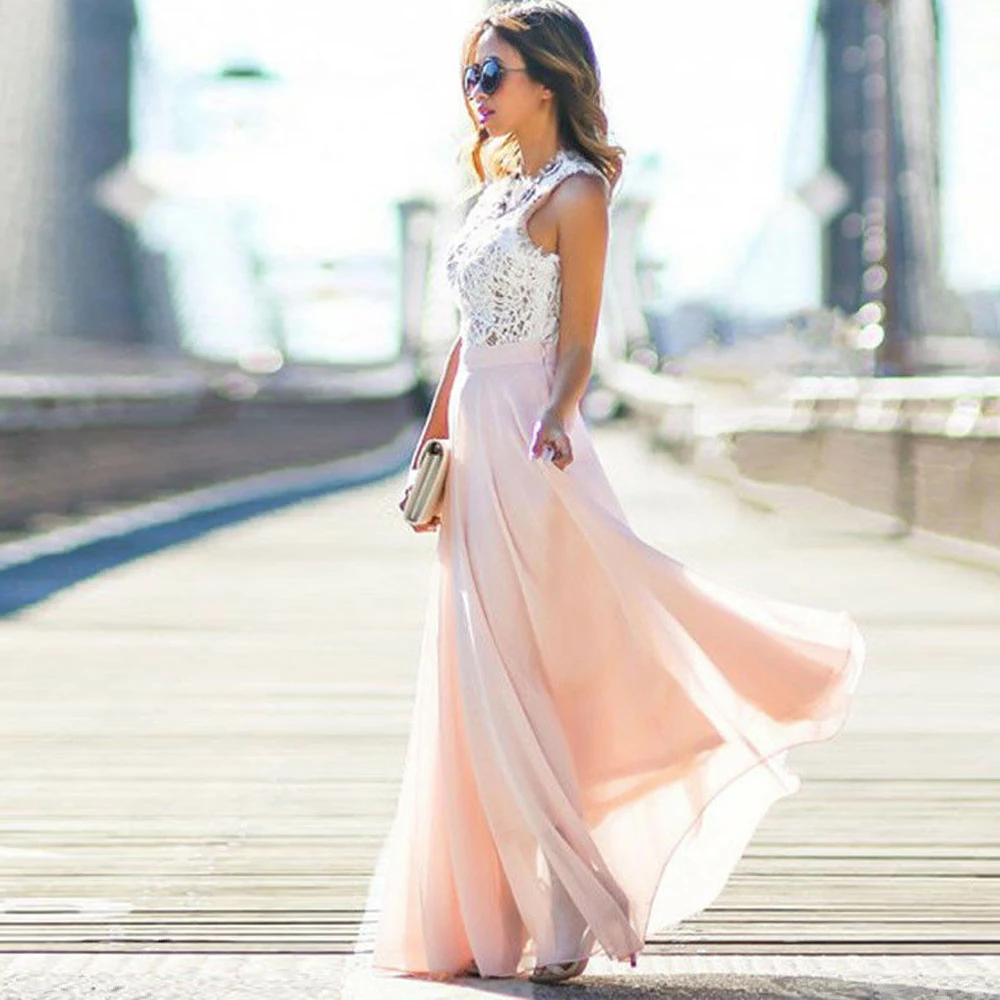 Лидер продаж 2019 женские сексуальные платья вечерние бежевое розовое Пляжное