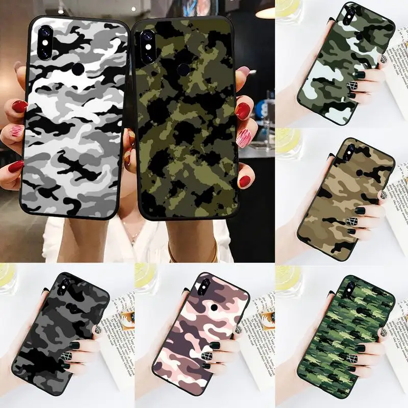 

Camouflage Camo Army Phone Case For Xiaomi Redmi Note 4 4x 5 6 7 8 pro S2 PLUS 6A PRO