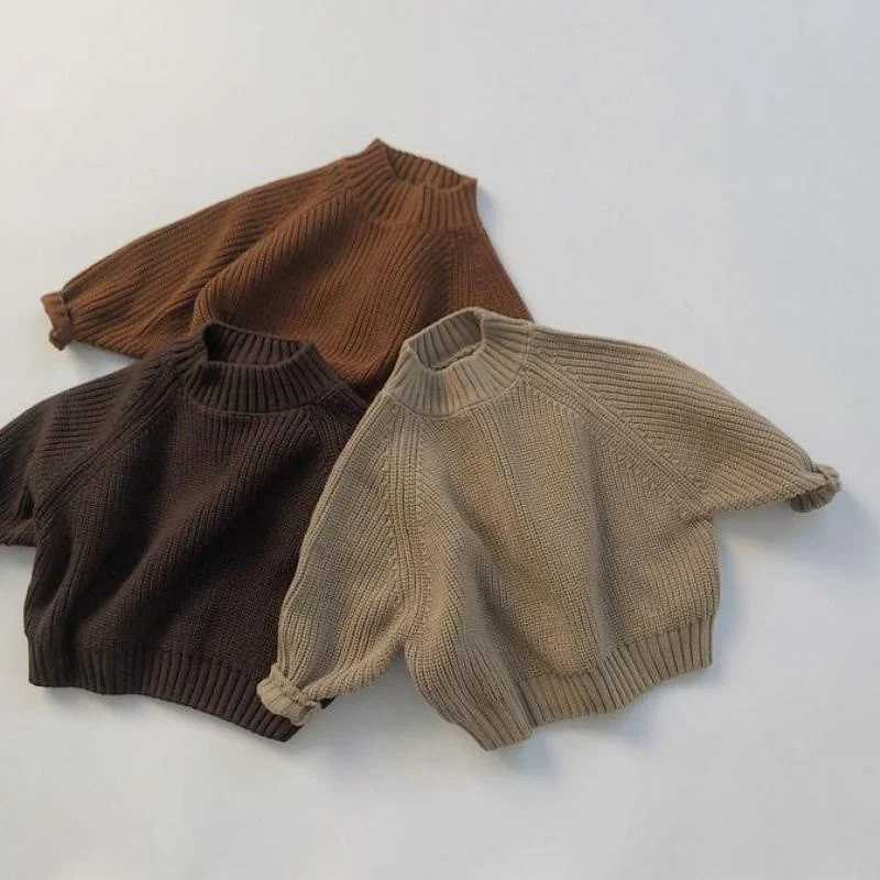 

New 2021 spring men's knitted sweater high neck medium long sleeve men's and women's sweater