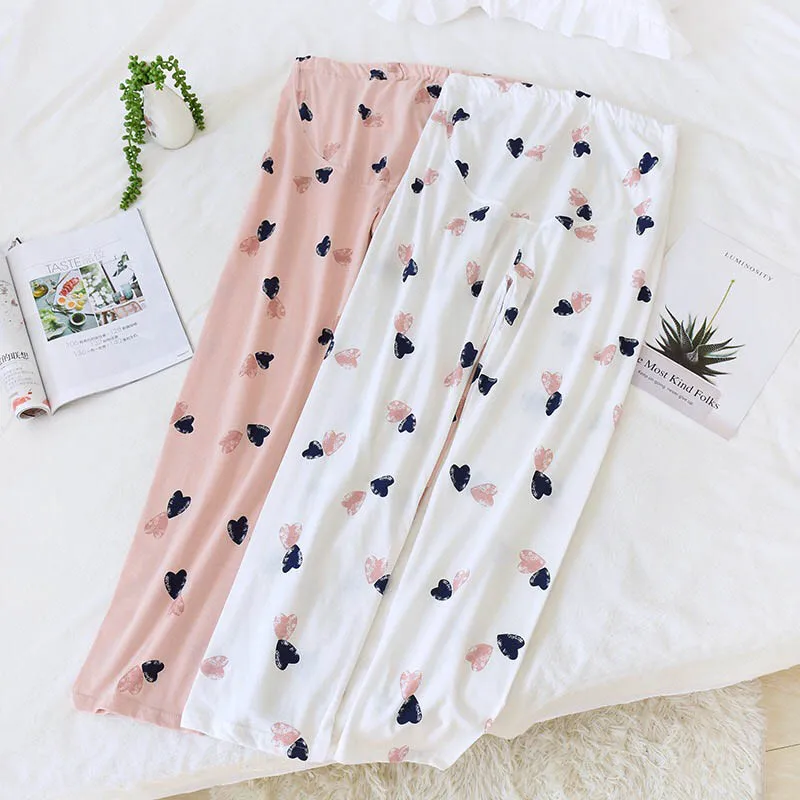 Новинка весны 2020 женские свободные штаны большого размера с рисунком в виде