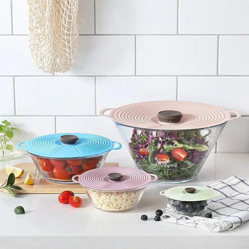

Reusable Self-sealing Silicone Cover Stretching Cover Universal Silicone Bowl Pot Silicone Cover Pan Cooking Fresh Food Cover