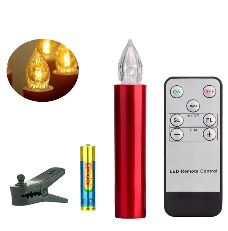 new home Christmas decoration flameless Led candles small tea party candles electronic candles gift bag