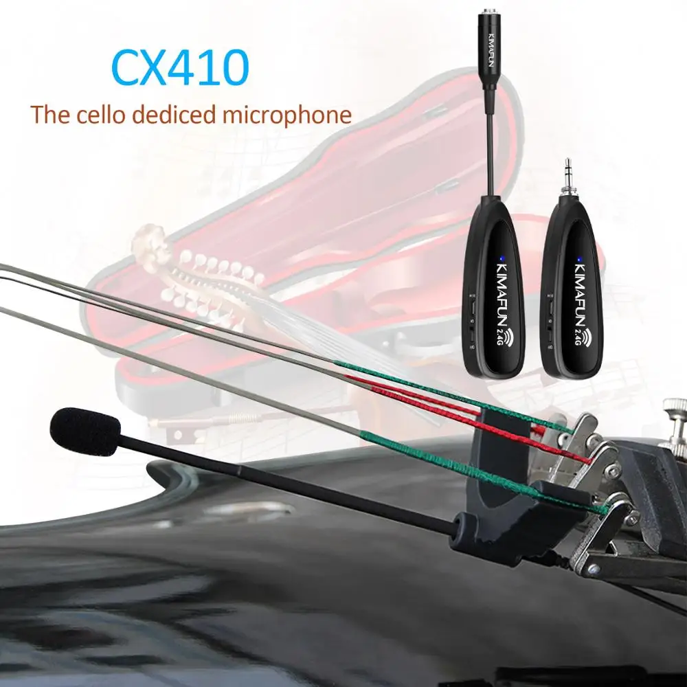 Мини-микрофон KIMAFUN для музыкальных инструментов микрофон виолончели