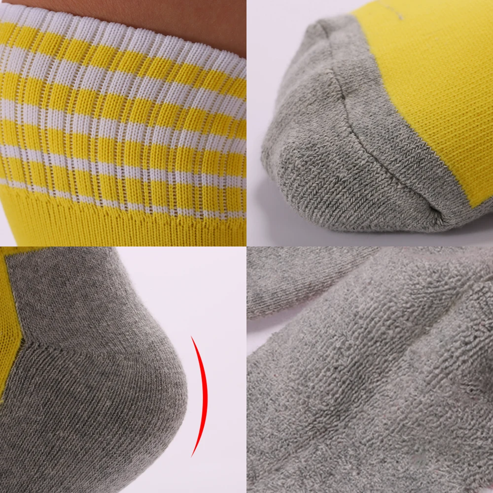 Дышащие Нескользящие износостойкие футбольные носки для мальчиков и девочек