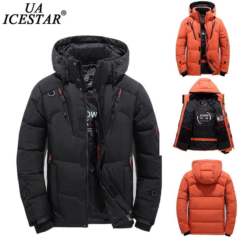 Men White Duck Down Jacket Coat Brand Thick Warm Casual Fashion Winter Hooded Parkas Men 2021 New Windproof Down Jackets Men's enlarge
