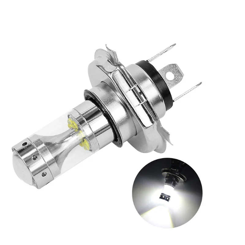 DERI 1/2 шт H4 9003 HB2 60 Вт Светодиодный светильник для мотоцикла HID Hi/Low Beam 6500K ampoule