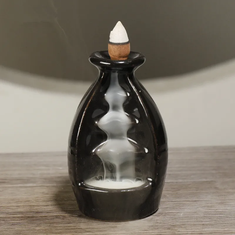 Портативная подставка для благовоний в виде водопада и дыма с обратным потоком