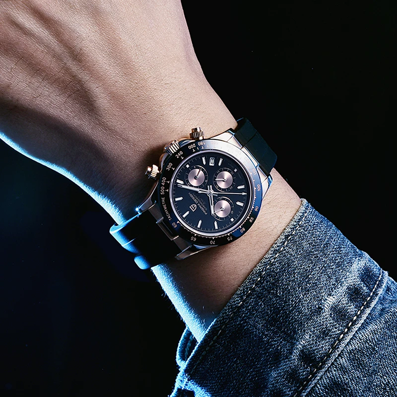 

2020 Mens Watches Top Brand Luxury Quartz Multifunction Sports Watch For Men Automatic Chronograph Waterproof 100m