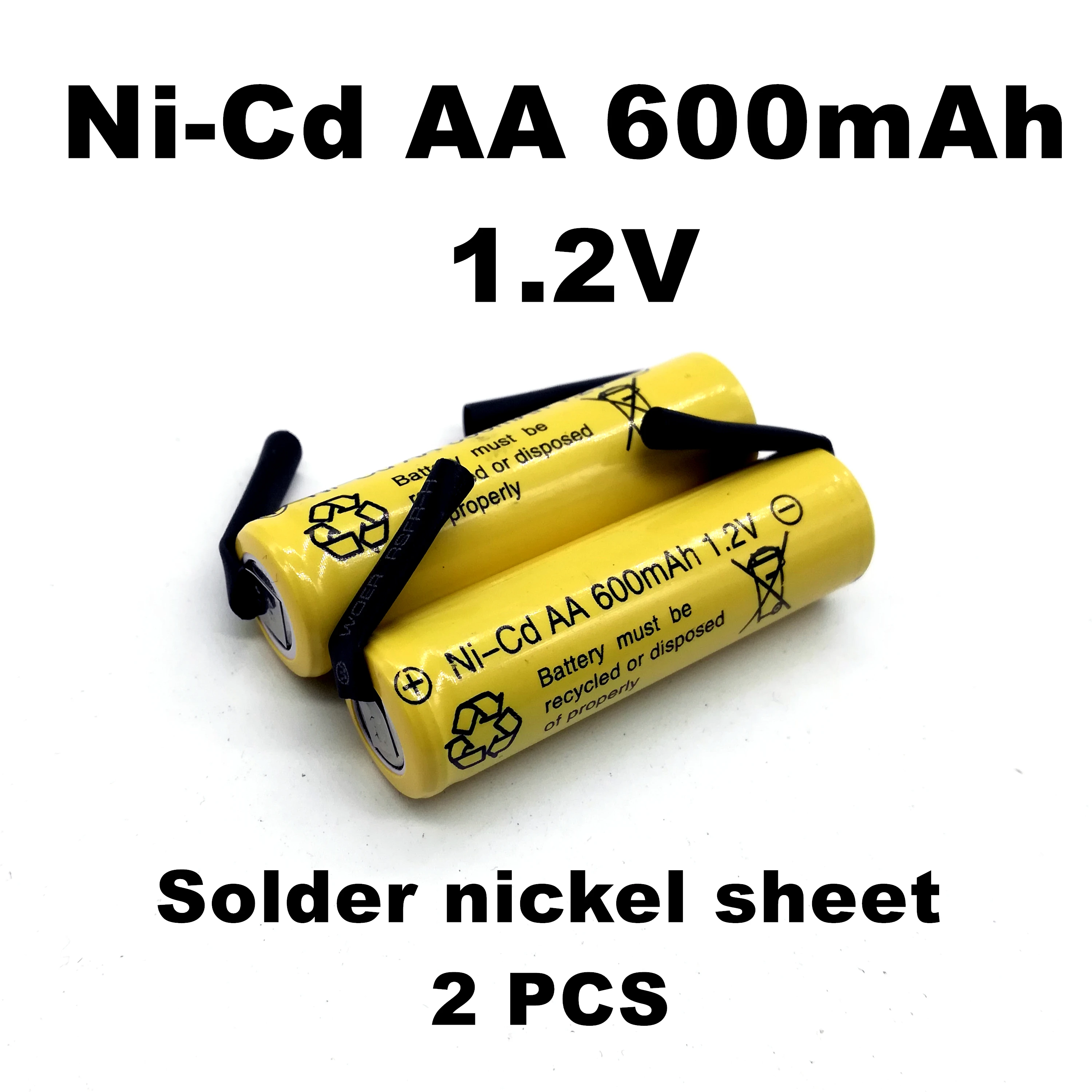 DIY Ni-CD AA 600 мАч 1 2 в 3 6 В перезаряжаемая батарея для бритв электрических зубных