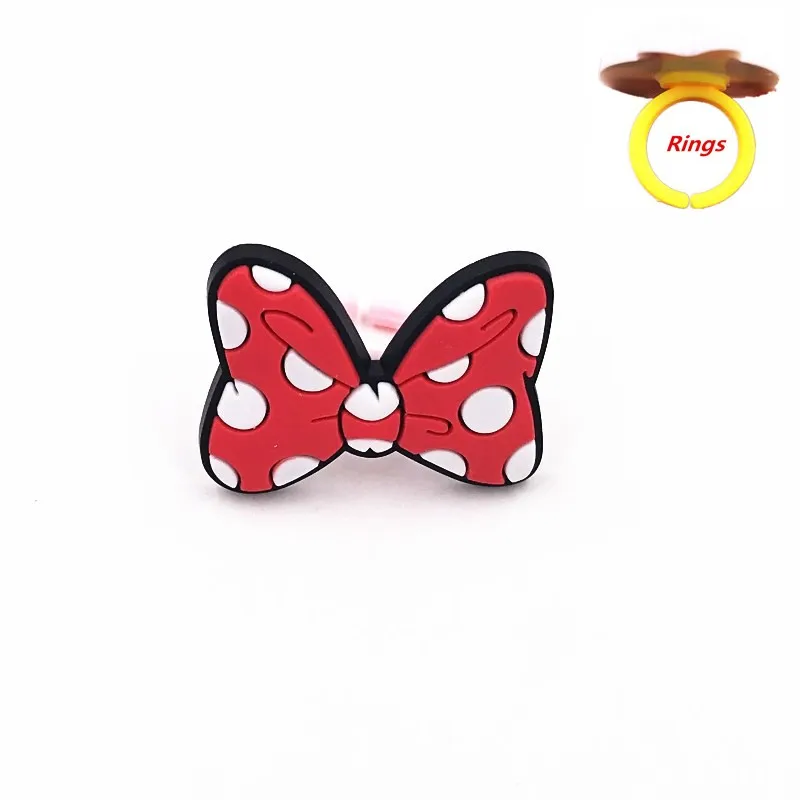 Лидер продаж силиконовые аксессуары для пальцев Микки Минни значок платье