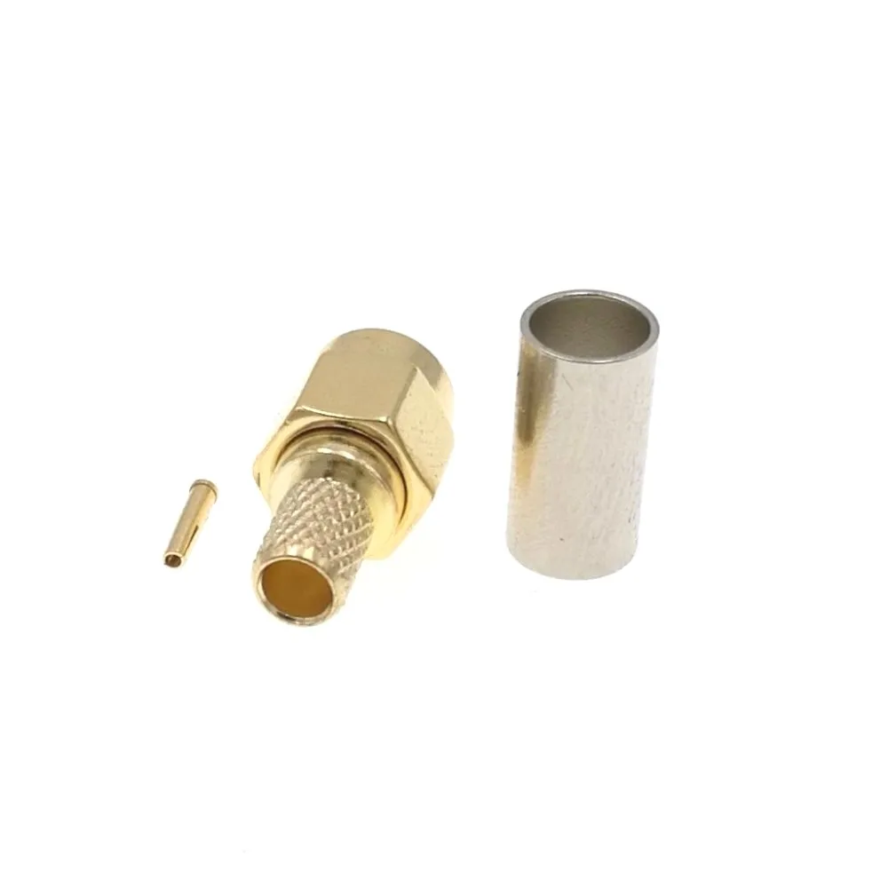 RP SMA мужской радиочастотный разъем для кабеля RG58 LMR195 RG400 RG412|pin machine|pin findingspin news |